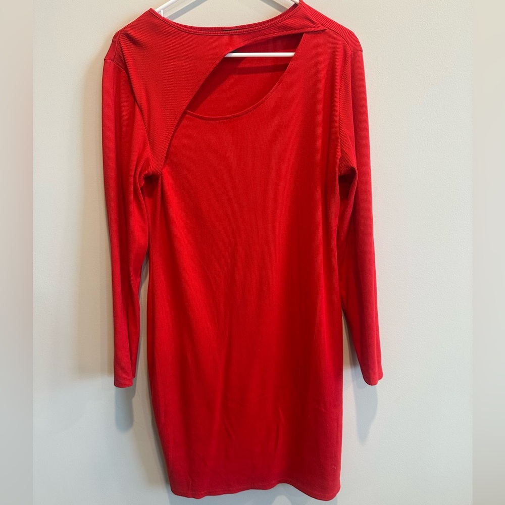Wild Fable Red Long Sleeve Dress